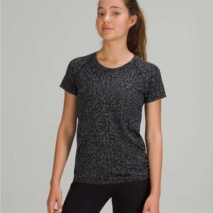Lululemon black cheetah granite distorted static swiftly tech RARE